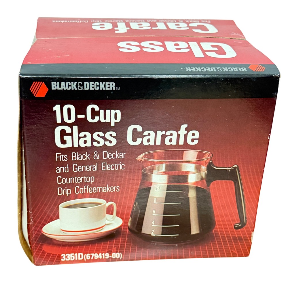 Black &‎ Decker 10-Cup Glass Carafe Replacement Coffee Pot 3351D Vintage